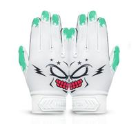 American Football Receiver Guanti per Youth Ragazzi Ragazze Guanti da portiere Antiscivolo Impact Palm Protection Outdoor Sport Impermeabile Guanti Fit Bambini (Verde, S)