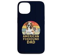 American Foxhound Dog Dad Retro I miei cani sono i miei cardio Custodia per iPhone 13