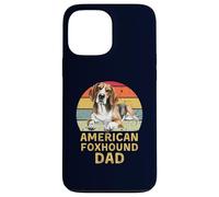 American Foxhound Dog Dad Retro I miei cani sono i miei cardio Custodia per iPhone 13 Pro Max