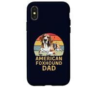 American Foxhound Dog Dad Retro I miei cani sono i miei cardio Custodia per iPhone X/XS