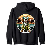 American Foxhound Dog Owner Summer Vibes Vacanze Felpa con Cappuccio