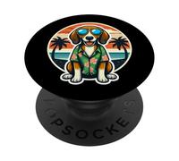 American Foxhound Dog Owner Summer Vibes Vacanze PopSockets PopGrip Adesivo