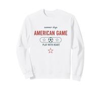 American Game Soccer Fan 2026 Gioca con Il Cuore Felpa