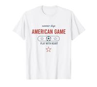 American Game Soccer Fan 2026 Gioca con Il Cuore Maglietta
