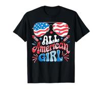 American Girl Happy 4th Of July Occhiali da sole per donne e ragazze Maglietta