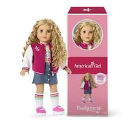 American Girl, Truly Me #115 - Bambola con occhi grigi, capelli biondi ricci, pelle chiara, giacca Varsity, dai 6 anni in su