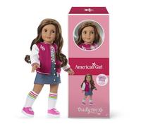 American Girl, Truly Me #117 - Bambola da 45,7 cm con occhi castani, capelli ondulati castano scuro con riflessi chiari, pelle marrone chiaro, per bambini dai 6 anni in su