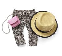 American Girl Truly Me Show Your Sweet Side Accessori per bambole da 45,7 cm con pantaloni leopardati, pantaloni rosa e cappello