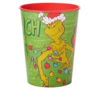 American Greetings 8-Count 16 oz. Bicchieri di plastica riutilizzabili, Grinch Christmas Party Supplies