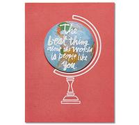 American Greetings - Biglietto di auguri per coppia, con nastro Biglietto di ringraziamento Globe