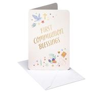 American Greetings Biglietto di auguri per la prima comunione (benedizione del Signore)
