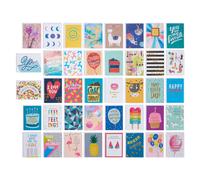 American Greetings Deluxe Birthday Card Assortimento, luminoso e allegro (40 pezzi)