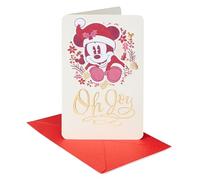 American Greetings Disney - Biglietto di Natale classico con Topolino (Magic in the Air)