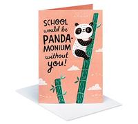 American Greetings Divertente biglietto di ringraziamento per insegnante (Panda-Monium)