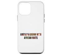 American Grown African Roots USA Bandiera del mese della storia nera Custodia per iPhone 12 mini