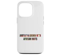 American Grown African Roots USA Bandiera del mese della storia nera Custodia per iPhone 13 Pro