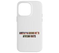 American Grown African Roots USA Bandiera del mese della storia nera Custodia per iPhone 14 Pro Max