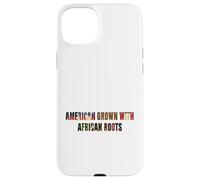American Grown African Roots USA Bandiera del mese della storia nera Custodia per iPhone 15 Plus