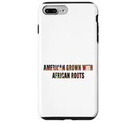 American Grown African Roots USA Bandiera del mese della storia nera Custodia per iPhone 7 Plus/8 Plus