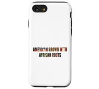 American Grown African Roots USA Bandiera del mese della storia nera Custodia per iPhone SE (2020) / 7/8
