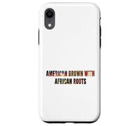 American Grown African Roots USA Bandiera del mese della storia nera Custodia per iPhone XR