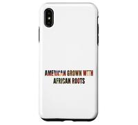 American Grown African Roots USA Bandiera del mese della storia nera Custodia per iPhone XS Max