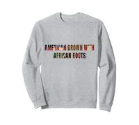 American Grown African Roots USA Bandiera del Mese della Storia Nera Felpa
