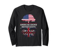 American Grown British Roots - Gran Bretagna Union Jack Maglia a Manica