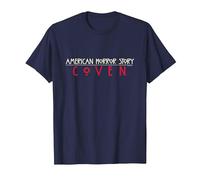American Horror Story Coven Logo TV Show Maglietta, Uomo, Navy, S
