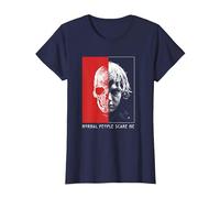 American Horror Story Tate Half Skull TV Show Maglietta, Donna, Navy, L