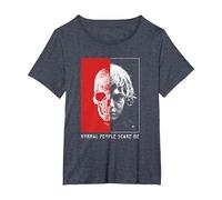 American Horror Story Tate Half Skull TV Show Maglietta, Donna Plus-Size, Pervinca, 1X