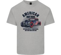 American Hot Rod Hotrod Enthusiast Car Uomo Cotone T-Shirt Tee Top