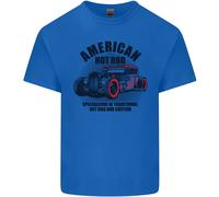 American Hot Rod Hotrod Enthusiast Car Uomo Cotone T-Shirt Tee Top