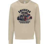 American Hot Rod Hotrod Enthusiast Car Uomo Sweatshirt Jumper