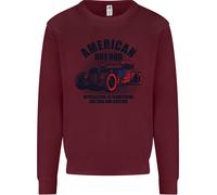 American Hot Rod Hotrod Enthusiast Car Uomo Sweatshirt Jumper