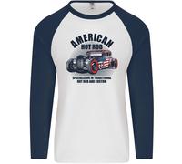 American Hot Rod Hotrod Fan Auto Uomo L/S Baseball T-Shirt