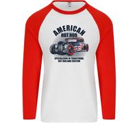 American Hot Rod Hotrod Fan Auto Uomo L/S Baseball T-Shirt