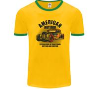 American Hot Rod Hotrod Fan Auto Uomo Ringer