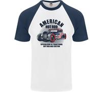 American Hot Rod Hotrod Fan Auto Uomo S/S Baseball T-Shirt
