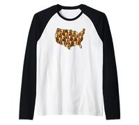 American Identity Maglia con Maniche Raglan