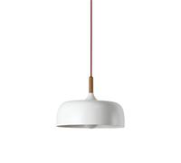 American Industrial Style Chandelier, Creative Personality Color Metal Pendant Lamp Lampshade, E27 Base Single-Head Hanging Light, Decorative Lighting Fixture for Library, Kitchen, Meeting Room(White)