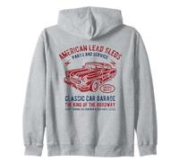 American Lead Sleds, Design Invecchiato per Auto da Garage, Stile Classico Felpa con Cappuccio