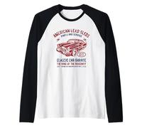 American Lead Sleds, Design Invecchiato per Auto da Garage, Stile Classico Maglia con Maniche Raglan