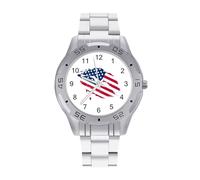 American Lip - Orologio da polso da uomo, analogico, al quarzo, in acciaio inossidabile, Stile:, regular, Bracciale