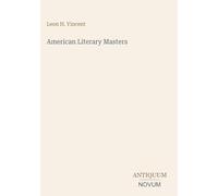 American Literary Masters
