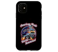 American Made World rinomato classico muscolo auto cartone animato Custodia per iPhone 11