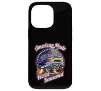 American Made World rinomato classico muscolo auto cartone animato Custodia per iPhone 13 Pro