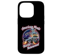 American Made World rinomato classico muscolo auto cartone animato Custodia per iPhone 14 Pro