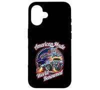 American Made World rinomato classico muscolo auto cartone animato Custodia per iPhone 16
