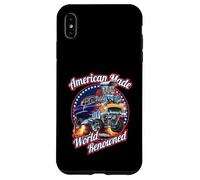 American Made World rinomato classico muscolo auto cartone animato Custodia per iPhone XS Max